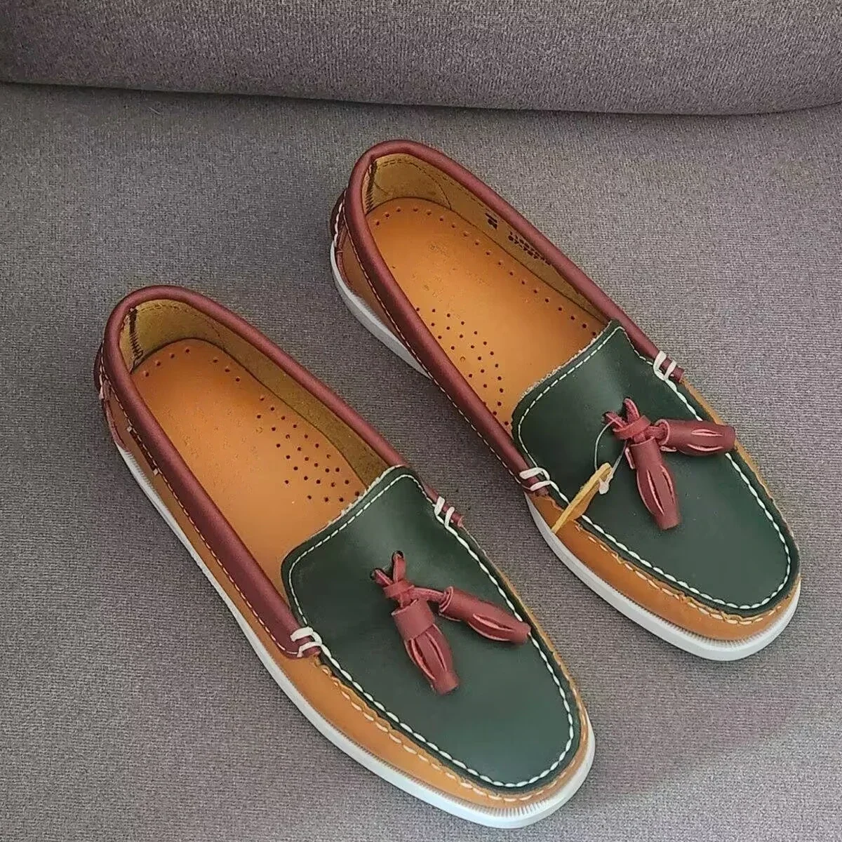 Handmade Shoes Men Mocassins Classic Cow Leather Docksides Boat Shoes Luxury Design Driving Shoes Casual Flat Loafers 3