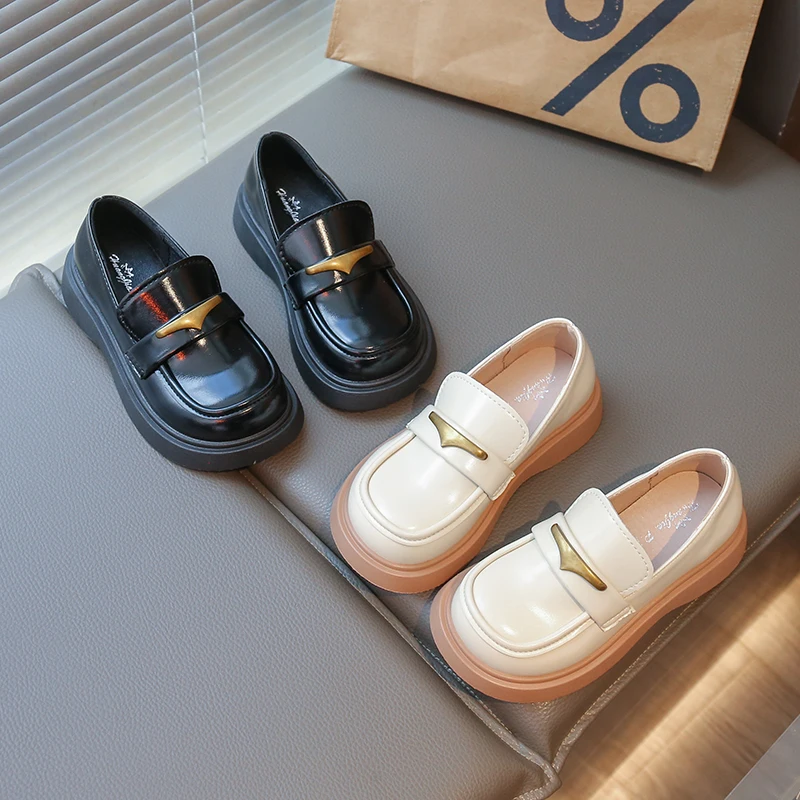 Girls Soft Sole Mary Jane Flats School Shoes