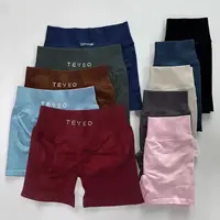 TEVEO Short de Yoga sans couture, élastique, respirant, pêche, fesses, Fitness, vélo d'exercice, court, extensible