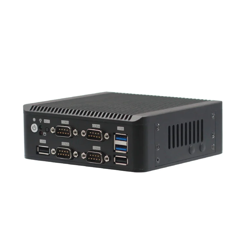 

Thin Client Mini PC 2 LAN J4125 pfsense Server Router Win10 ioT Gateway RS485 4G SIM Linux Fanless Industrial Computer