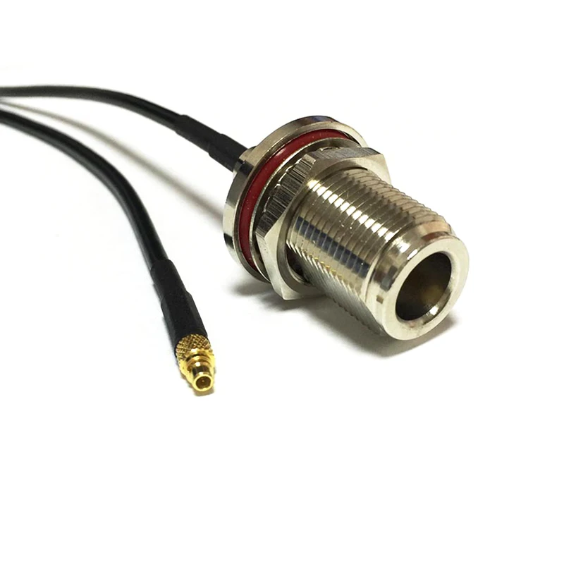Drahtlose Mdoem Verlängerung Kabel MMCX Stecker auf N Typ Weibliche Schutzwand Zopf RG174 Großhandel 10cm/15cm/20cm/30cm/50cm/100cm – Detail 1