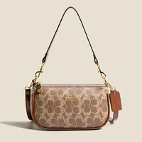 Sac sous les bras en cuir PU pour femmes, sac à bandoulière rétro imprimé Floral, sac à main de luxe de styliste élégant pour dames 2
