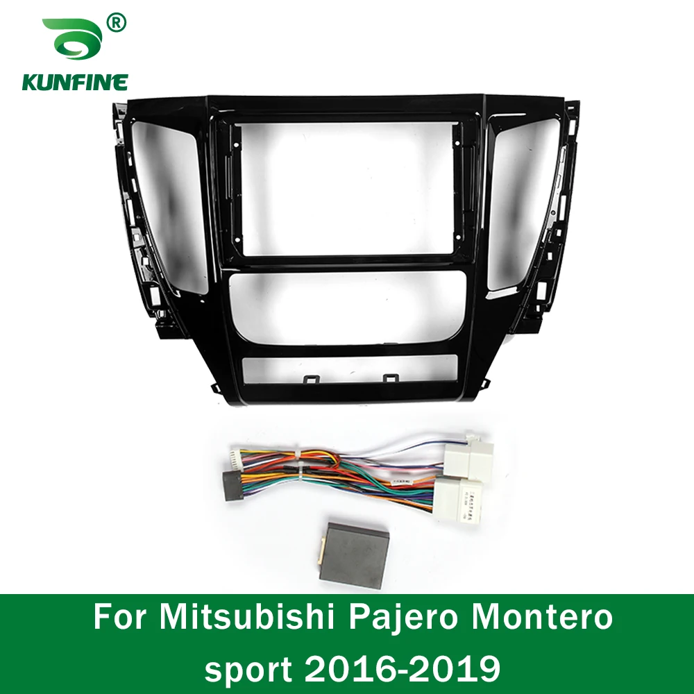 

Автомобильный GPS-навигатор, стерео для Mitsubishi Pajero Montero, спортивное радио, облицовка, рамка, подходит для 2Din, 9 дюймов, головное устройство, экран