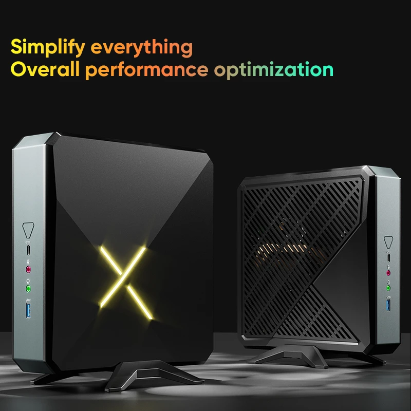 Topton Gaming Mini PC AMD Ryzen 9 5900HX Windows 11 Pro 2*DDR4