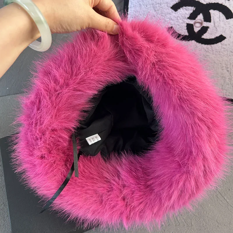 Women’s Fluffy Faux Fur Bucket Hat