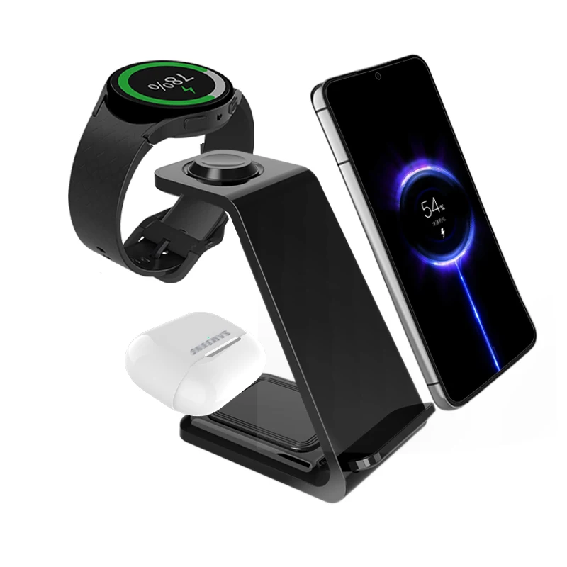 3 in 1 Wireless Charger Stand For Samsung Phones Galaxy Watch 7 8 9 Airpods Pro Fast Charging Dock Station wireless charger
