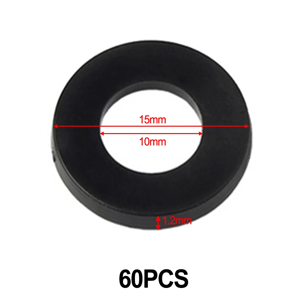 60-Pack White Plastic Insulation Flat Gaskets