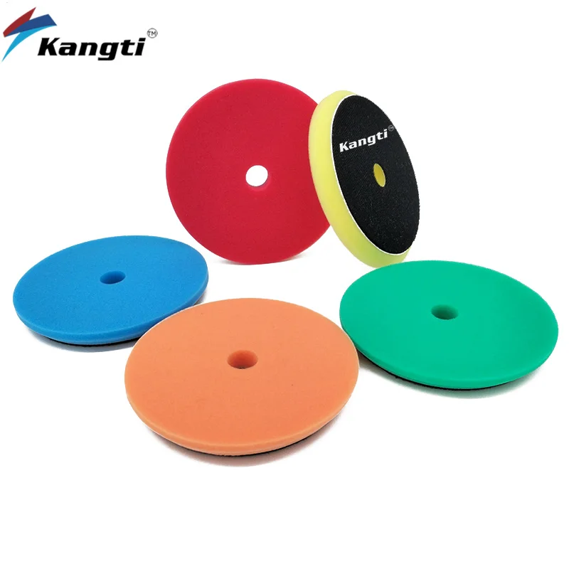 5Inch(125mm) Compound ing Polishing Pads Cutting Sponge Pads Kit for Car er Polisher Compounding and Waxing