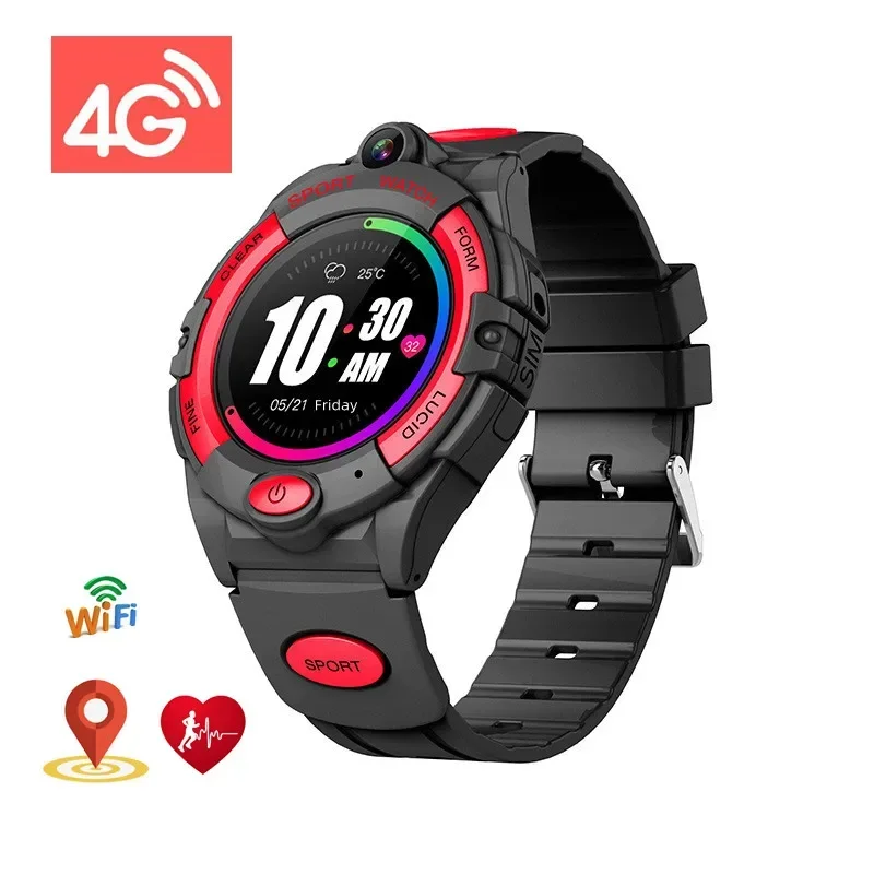 

4g Elder Smart Watch Sim Video Call Recording GPS+Wifi Child Positioning Mobile Phone Sos Heart Rate Blood Pressure Boygirl Gift