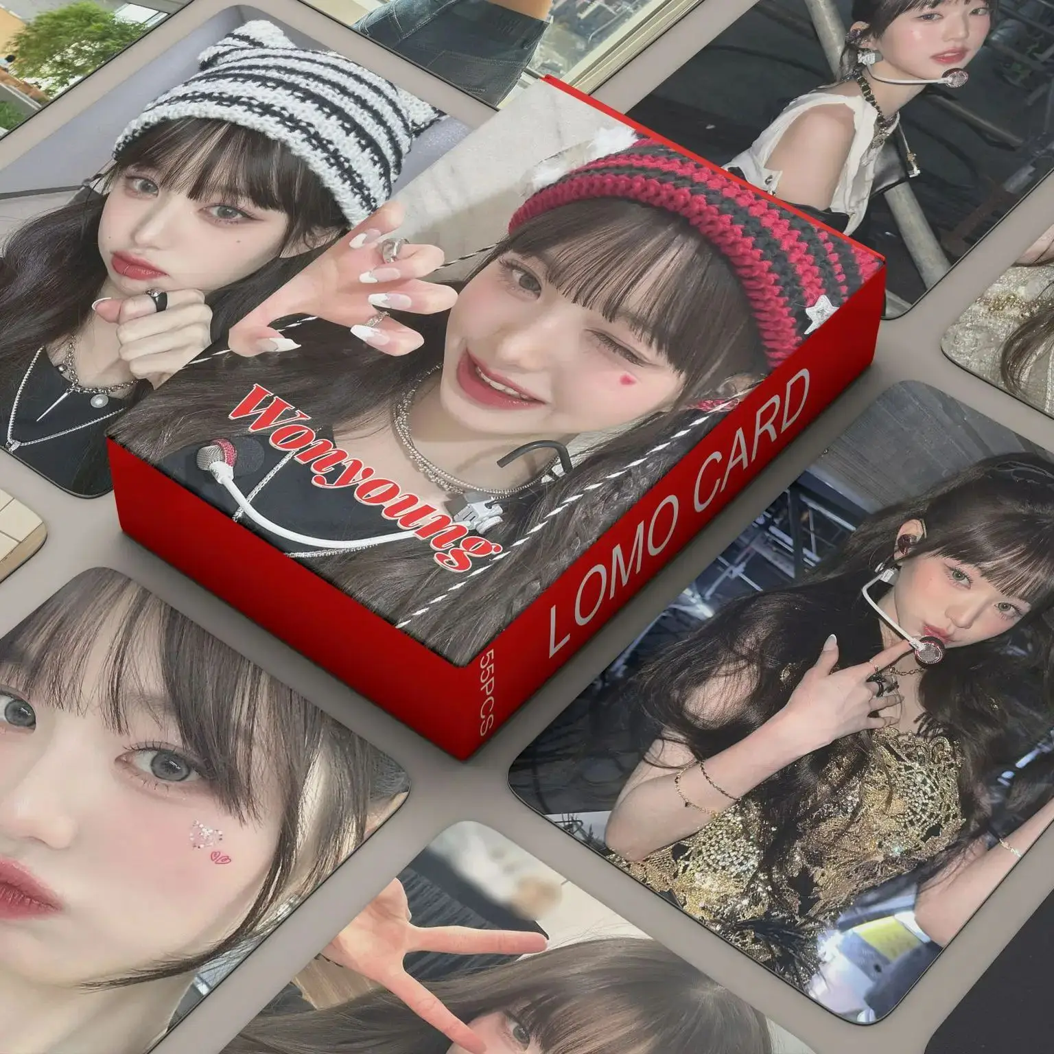 55pcs Kpop Lomo Cards Jang WonYoung Solo Photocards Photo Print Lomo Card Postcards Fans Collction Gift For Lomo Cards Album Cards