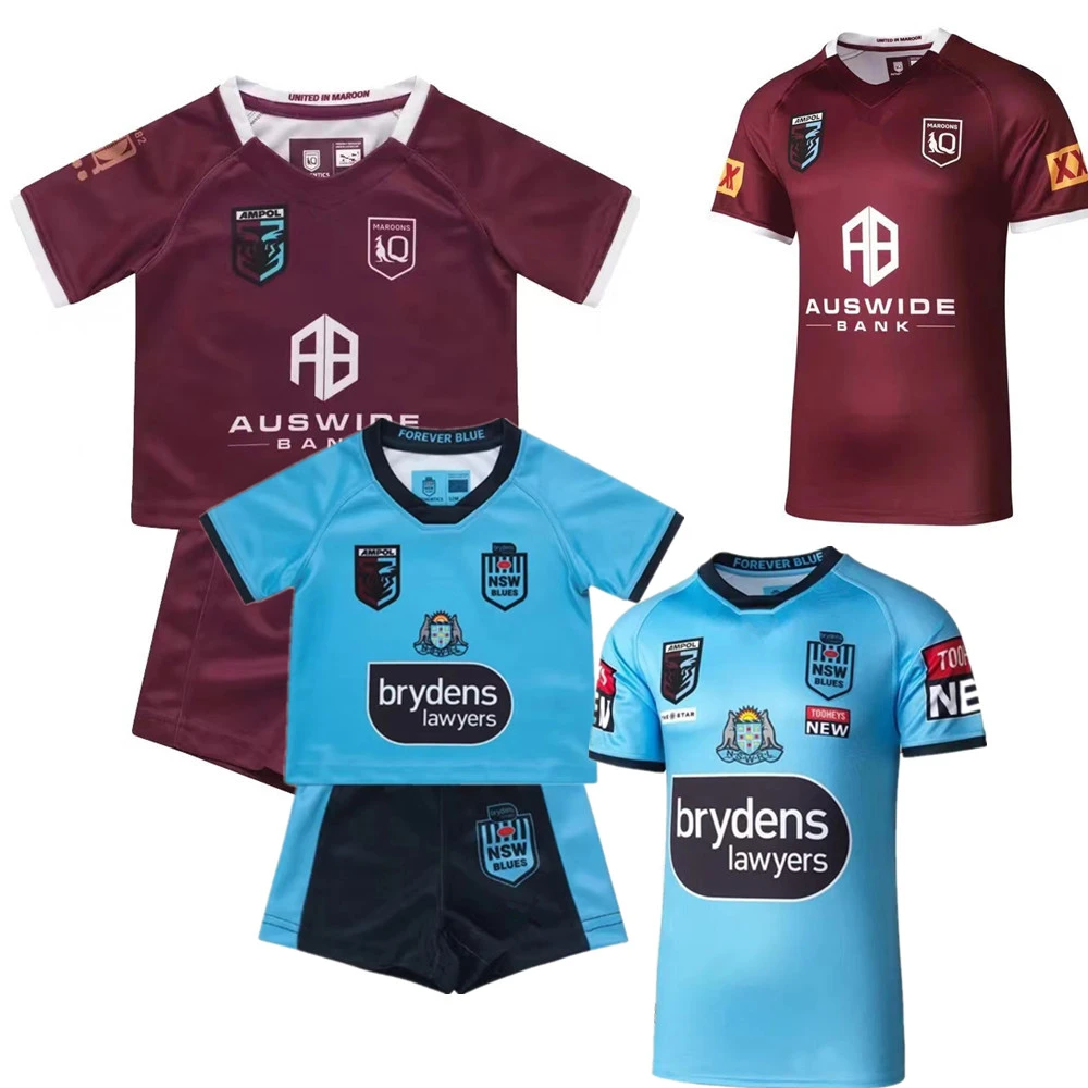 2022 2023 QLD kids suit rugby jersey new Maroons Indigenous Training Jersey NSW BLUES rugby shirt cute maternity clothes