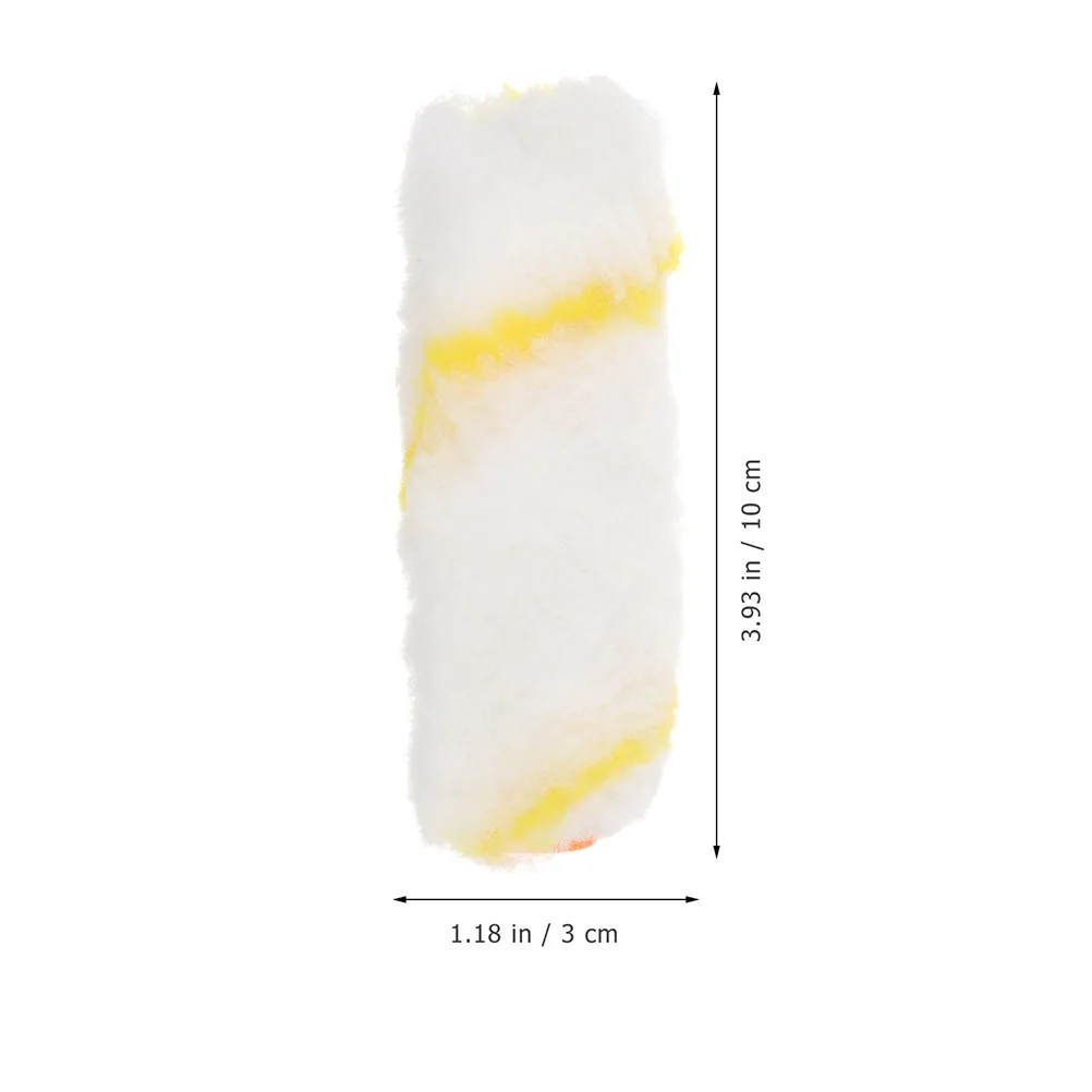 4 Inch Paint Roller Cover Rollers Brush Covers for Painting Cabinet Home Tool Kit Abs Naps 10 Pcs