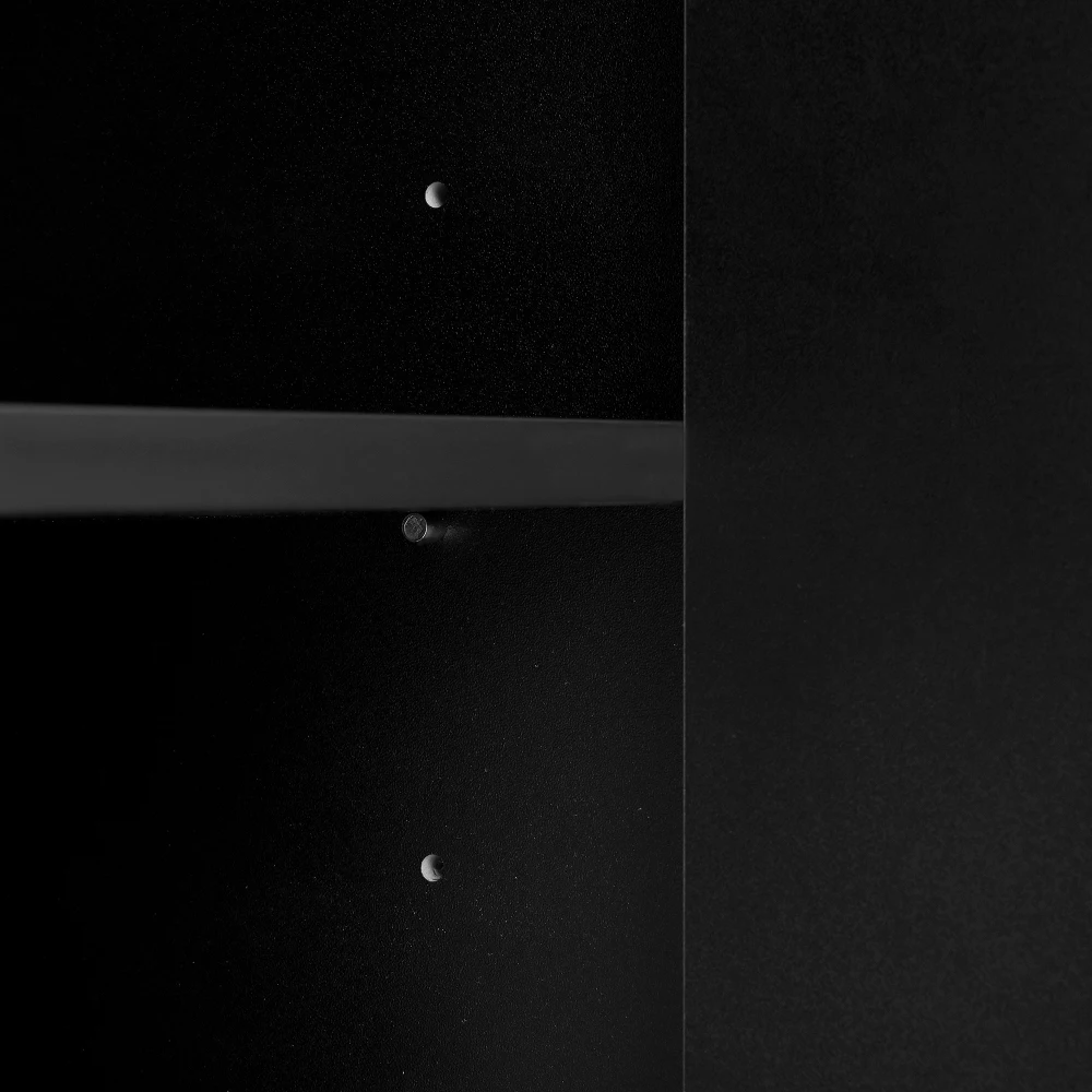 Sideboard mit goldenen Griffen und Beinen, 4 Türen, 4 Schubladen, mit abnehmbarem Laminat, für Wohn- und Esszimmer, 140 x 38 x 82 cm. – Detail 24