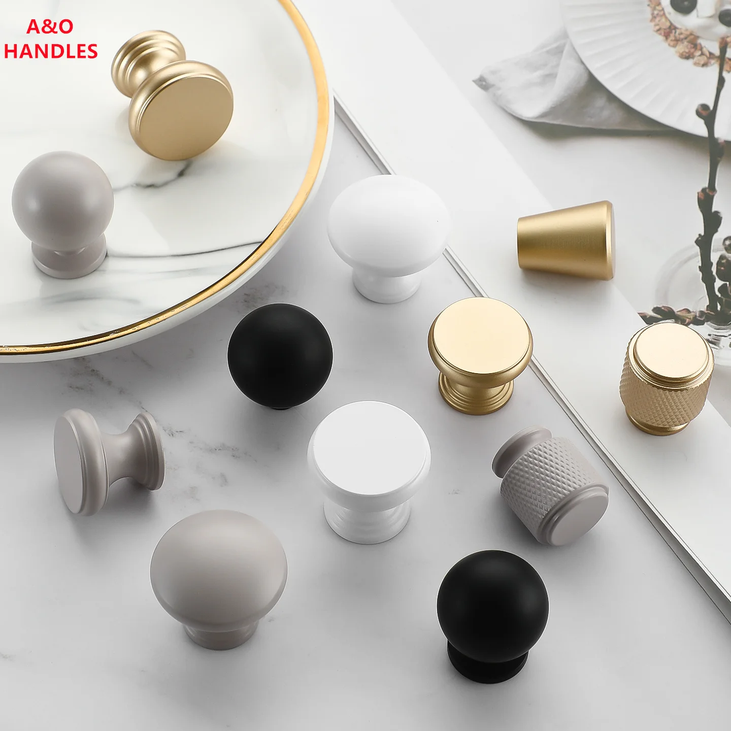 Handles Drawer Cabinet Furniture Kitchen Handles for Cabinet Knob Door Drawer Furniture Kitchen Golden Silvery European Style 2