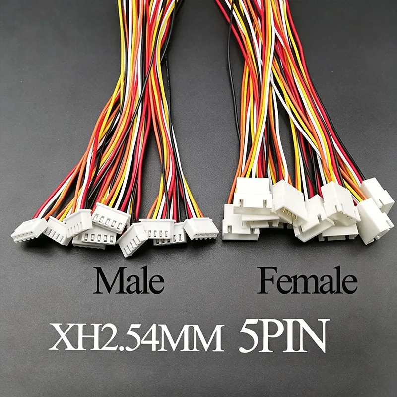 1-10쌍 XH 2.54MM 2P 3P 4P 5P 6PIN 남성 여성 플러그 커넥터 2.54mm 피치 와이어 케이블 포함 배터리 충전 케이블 15cm