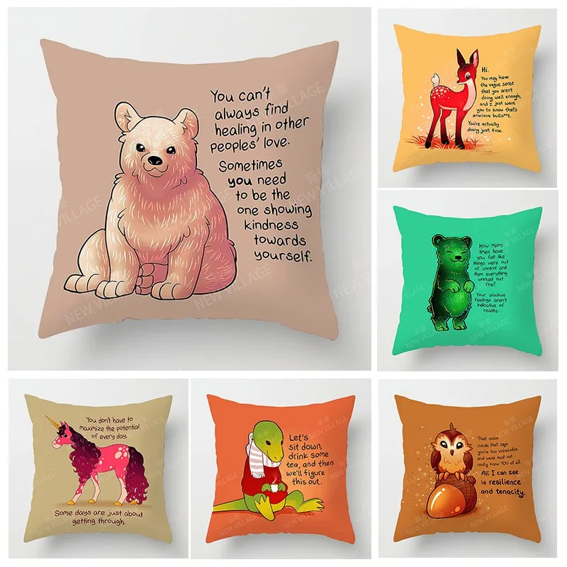 

Nordic home decor throw pillowcase sofa Cushion cover modern 45x45cm 45*45 50x50 60x60cm 40x40 living room Child kawaii Cartoon