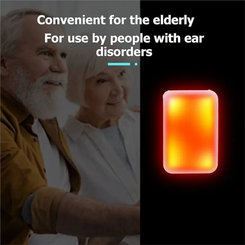 【Y19A】12개의 조명이 깜박이는 무선 초인종 장거리 도어벨 차임벨 노인 청각 장애인 서비스 호출 장치 EU 플러그