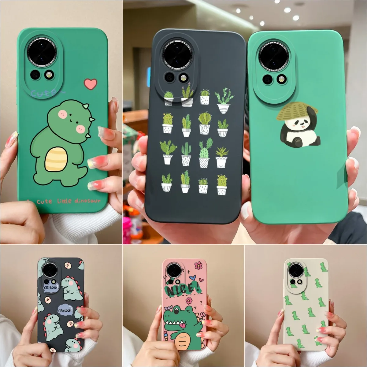 Bear Dinosaur Silicone Soft Shockproof Bumper Phone Case Cover