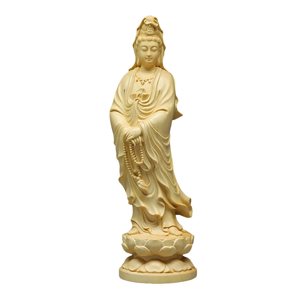 

Statueyin Figurine Goddess Sculpture Guanyinquan Kuan Kwan Mercy Fengshui Statues Decoration Chineseshui Wood Feng Compassion