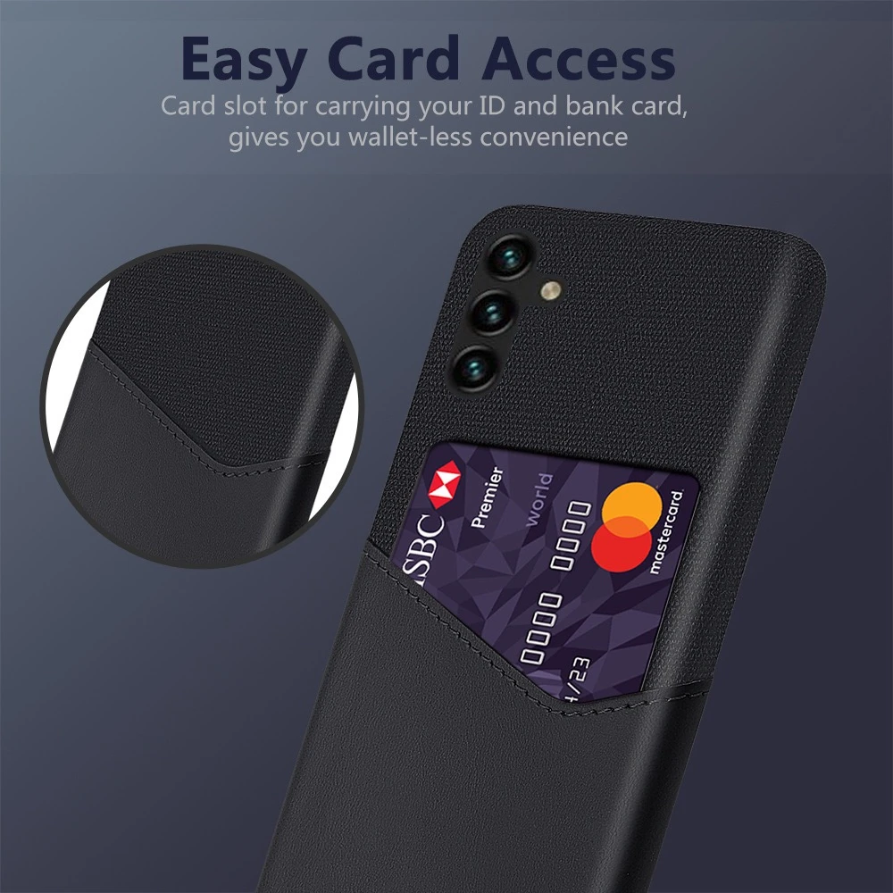 Premium Business Card Holder Case with Slots for Samsung Galaxy Phones