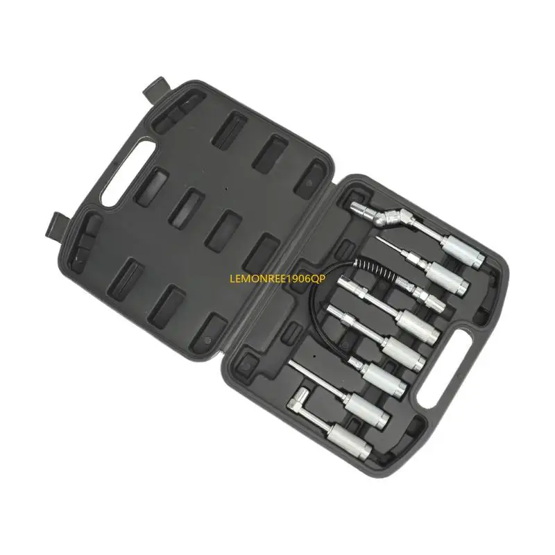N80F Grease Guns Adapter Nozzle Couplers Fittings, 90 Degree Lubrication Tool Suitable for Hard to Reach Fittings Repair Shop