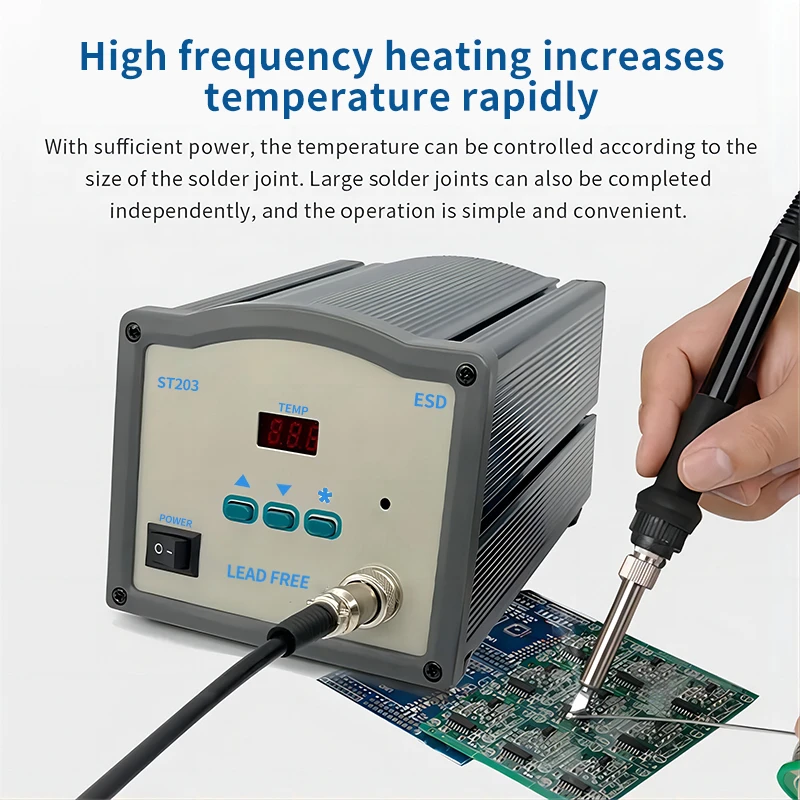 203H Soldering Station Intelligent Lead-free 90W High Frequency Repaid Heating Soldering Iron for SMD PCB IC Repair