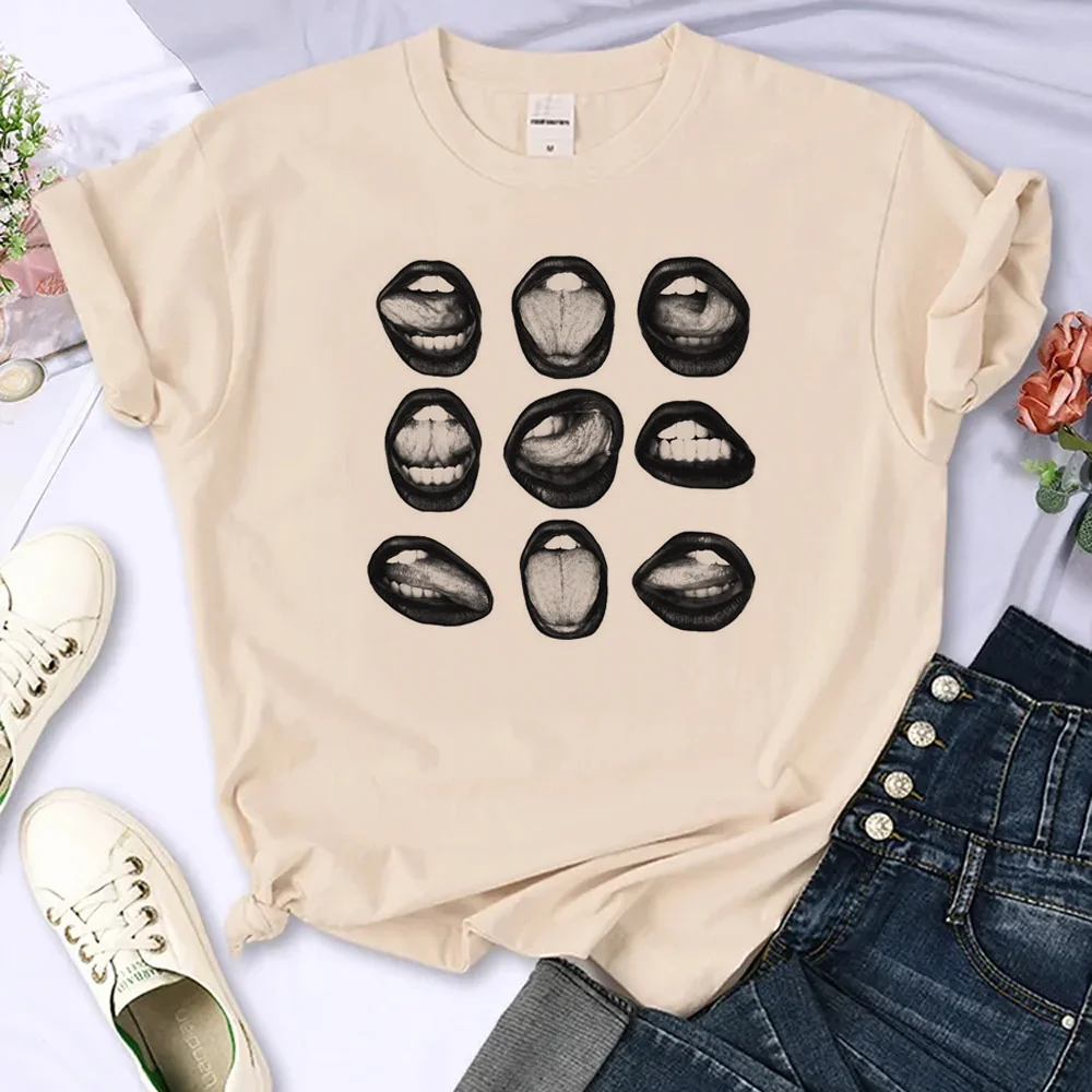 

y2k print top women graphic harajuku manga t shirt girl streetwear manga clothing