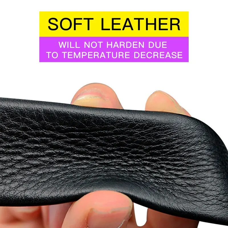 Leather Belt Men Leather Belt Metal Car Automatic Buckle 120cm Business