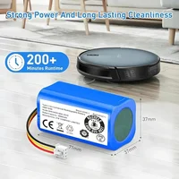 Batterie li-ion 14.4V/14.8V 18650 pour aspirateur Robot LIECTROUX C30B XR500 E30 pour PROSCENIC 800T 830P 820P 820T 820S 1