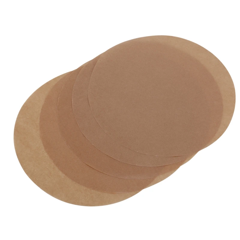 Unbleached Parchment Paper Cookie Baking Sheets,7 Inch Premium Brown Parchment Paper Liners For Round Cake Pans Circle,Non-Stick