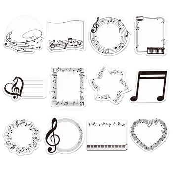 240 pagine Note musicali Taccuini memo Set Musica Note adesive Etichetta di cancelleria Blocco note Libro memo autoadesivo per l'ufficio scolastico