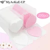 200pcs Lint Free Paper Cotton Pad Eyelash Extension Glue Remover Napkins Lash Grafting Cleaning Glue Mouth Wipe Makeup Tools 1