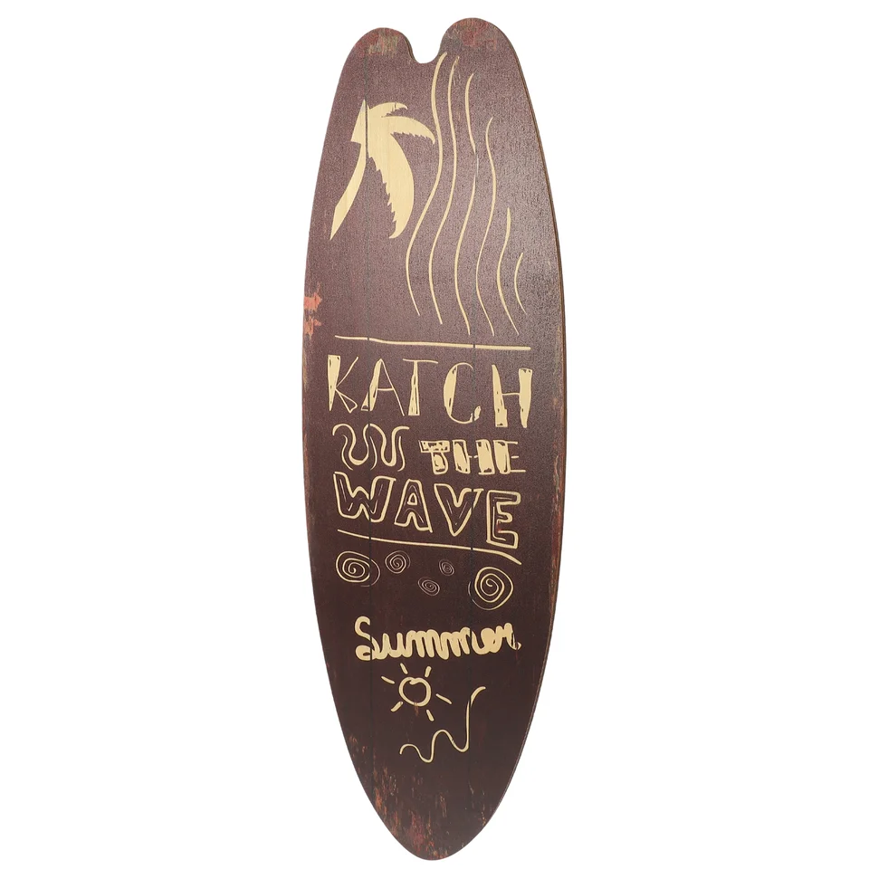 Tavola da surf Aloha da appendere alla parete: decorazione da spiaggia hawaiana (48x12) - Italia