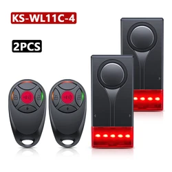 Enhanced Wireless Anti - Theft Vibration Alarm with Sound and Light for Bikes and Motorcycles (Alarm Set B1 - 2Pcs)