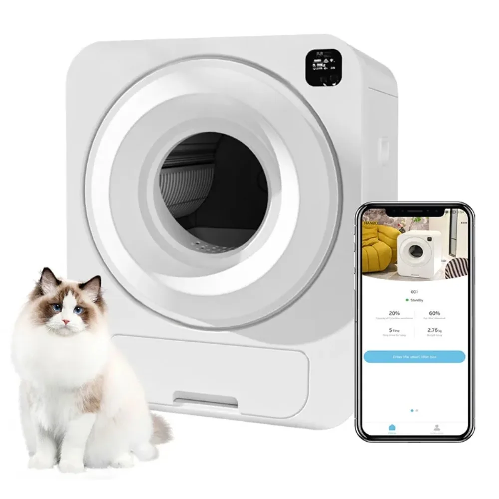 

Self-cleaning Cat Litter Box Sandboxes for Cat Toilet Automatic Deodorization Oversized Closed Tray for Cats Pet Products