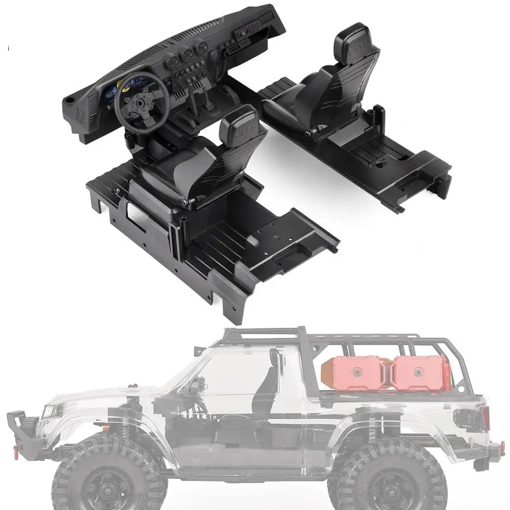 Grc Interior Kit / Seat / Dashboard Per 1/10 Rc Crawler Car Trasxxas Trx4 Sport Opzione Parti Di Aggiornamento # G161Sp