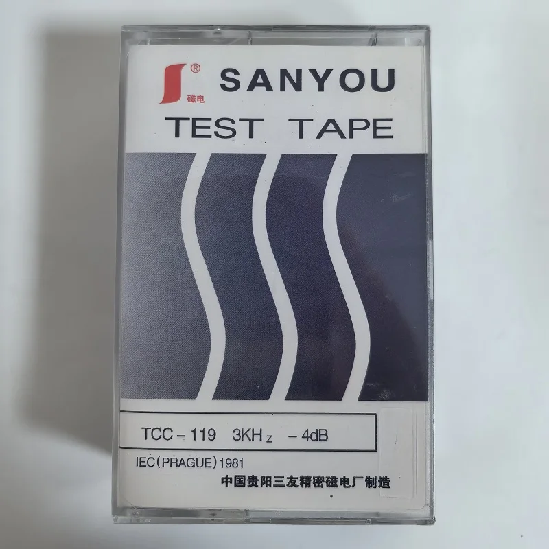 TEST TAPE SANYOU TCC-119 W&F/SPEED 3KHZ-4DB SPEED & FLUTTER TAPE SPEED TEST WOW AND FLUTTER
