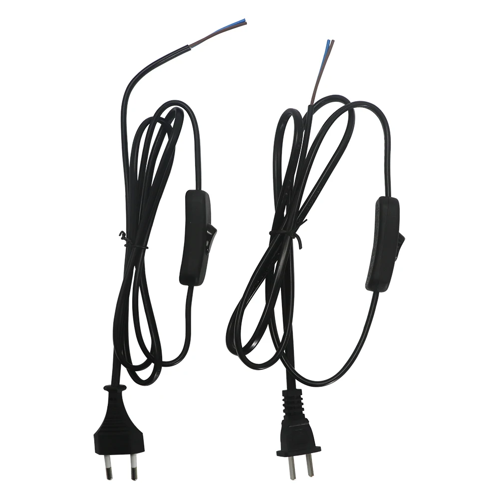 LED Switch Power Cable ON/OFF Controller For Table Lamp EU/US Plug AC110V/220V With Extension Cord 1.5m conversion plug plug conversion socket lamp socket