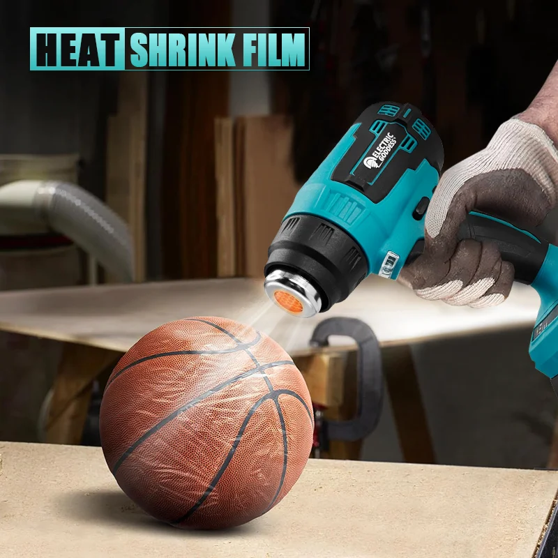 Cordless Heat Gun hot air gun heat gun mini hot air gun 2000W 600&deg;C Multifunctional Handheld Heating gun wireless Power Tools For Makita 18V Battery