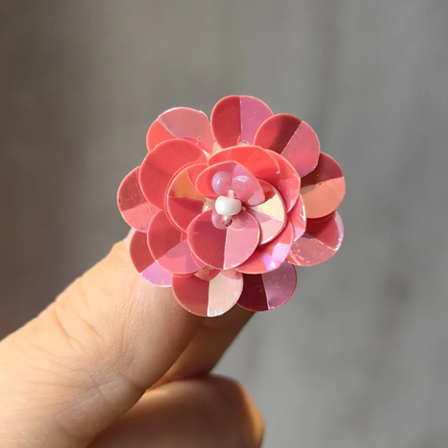 Pailletten besetzt Perlen Blume Schnürsenkel Schnalle Ornamente Frauen Persönlichkeit Perle Schnürsenkel Schnalle dekorative Schnürsenkel Accessoires – Detail 11