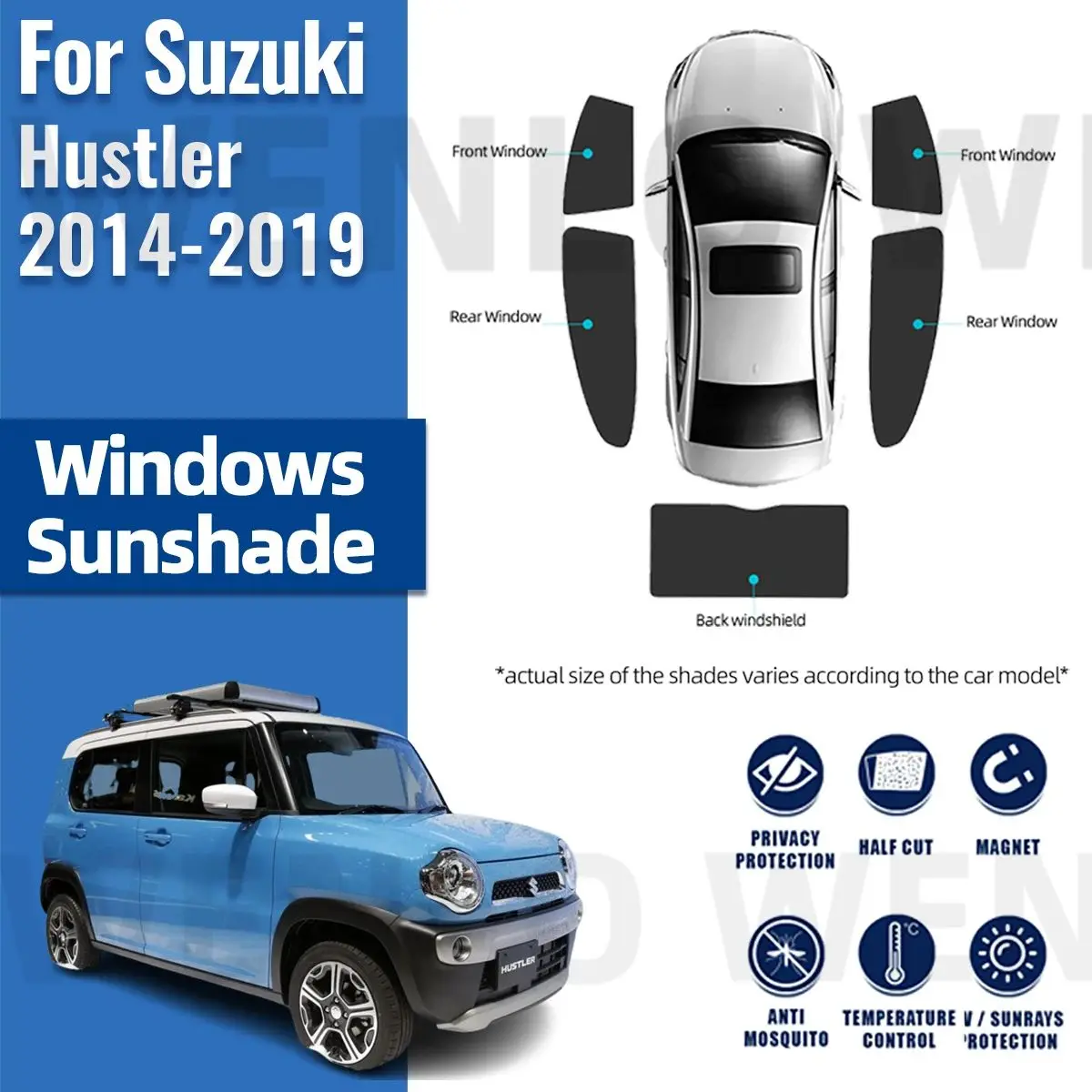 

Магнитный автомобильный солнцезащитный козырек на лобовое стекло для Suzuki 2014-2019