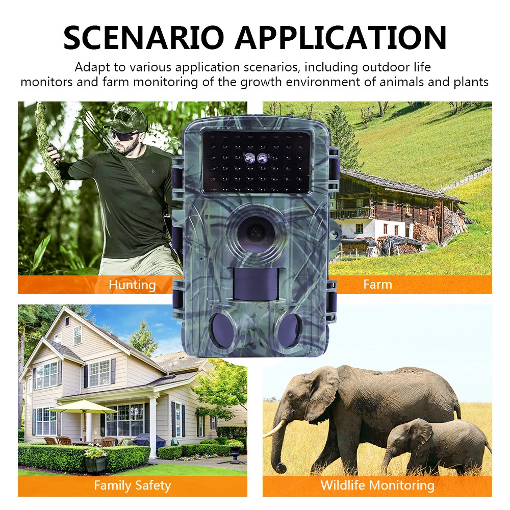 4K Video Hunting Shooting Wildlife Trail Camera Waterproof 60MP 30MP WIFI Live Stream Night Vision Outdoor Photo Trap Camera hunting trail camera trail camera