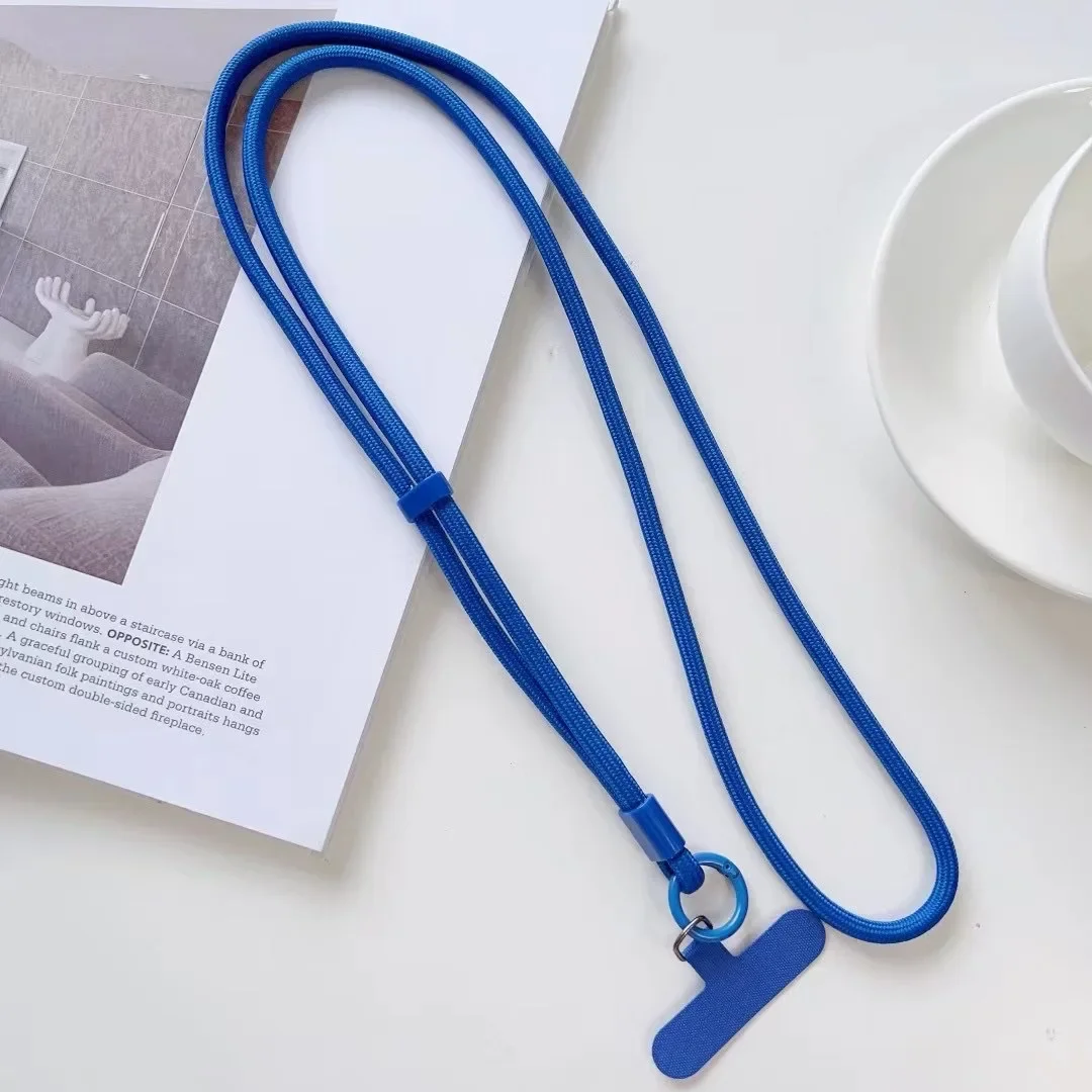 Personalized Solid Color Mobile Phone Lanyard Crossbody Rope Strap Image 7
