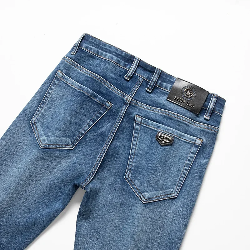 2023 Autumn/winter New Men's Jeans High-end Brand Business Casual Straight-leg Export Wholesale Men's Trousers 4