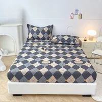 ​ ​ Drap-housse Floral 100% coton, 1 pièce, taille simple/Queen/King, housse de matelas respirante pour lits doubles (sans taie d'oreiller) ​ 1