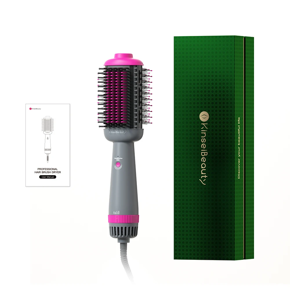 كينسي بيوتي مكواة فرد الشعر، فرشاة الهواء الساخن،...