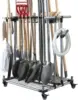 Heavy Duty Garden Tool Organizer Garage Storage Holder Storage Large Long Farming Tools Lawn Tool Metal Rack Shovel and Rake 1
