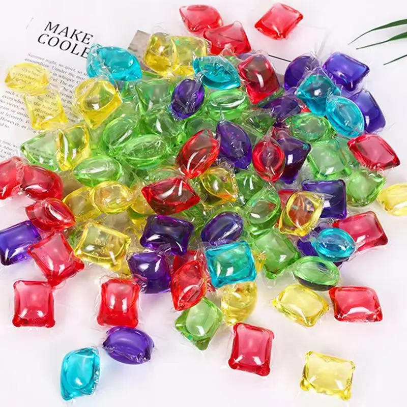 30PCS Portable Laundry Beads Household Cleanning Detergent Stains Film Laundry Gel Capsules Travel Washing Liquid laundry detergent laundry beads