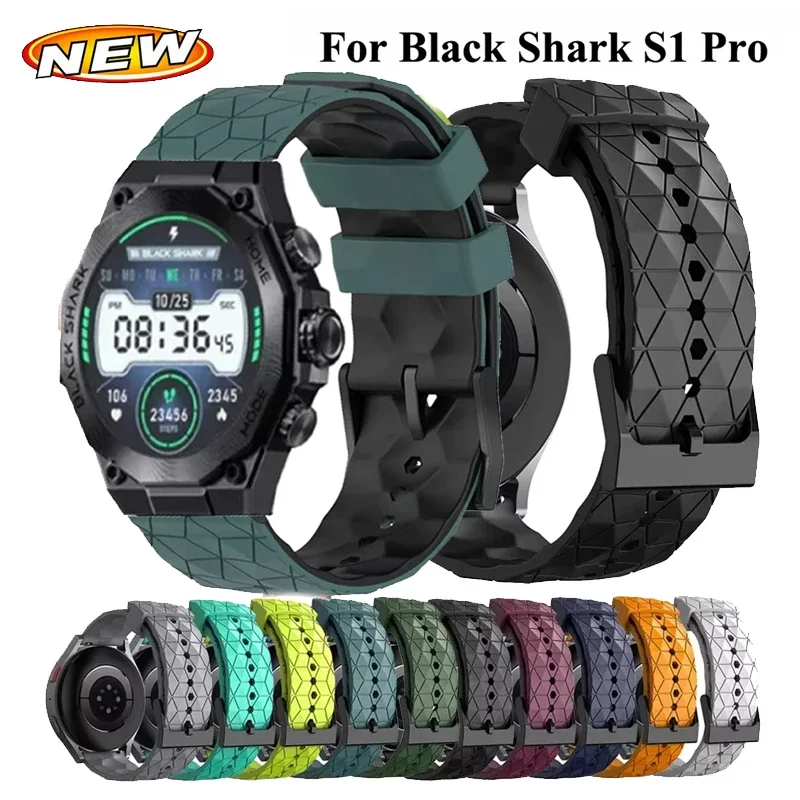Vibrant Silicone Sport Wrist Band - 22mm Watchband Bracelet Strap