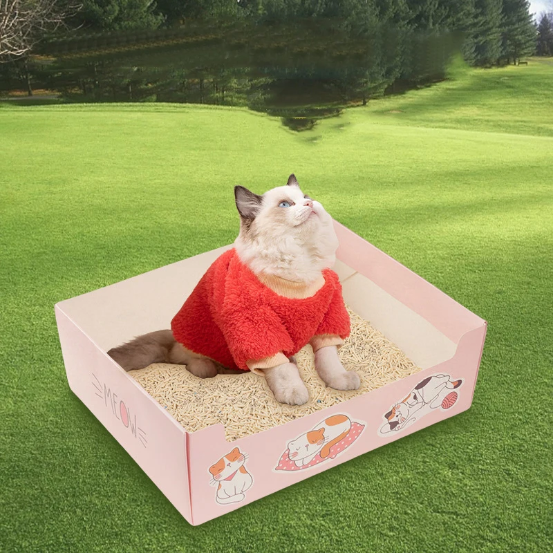CatLitterBoxesforCampingTravelFoldableThickenedLargeCapacity